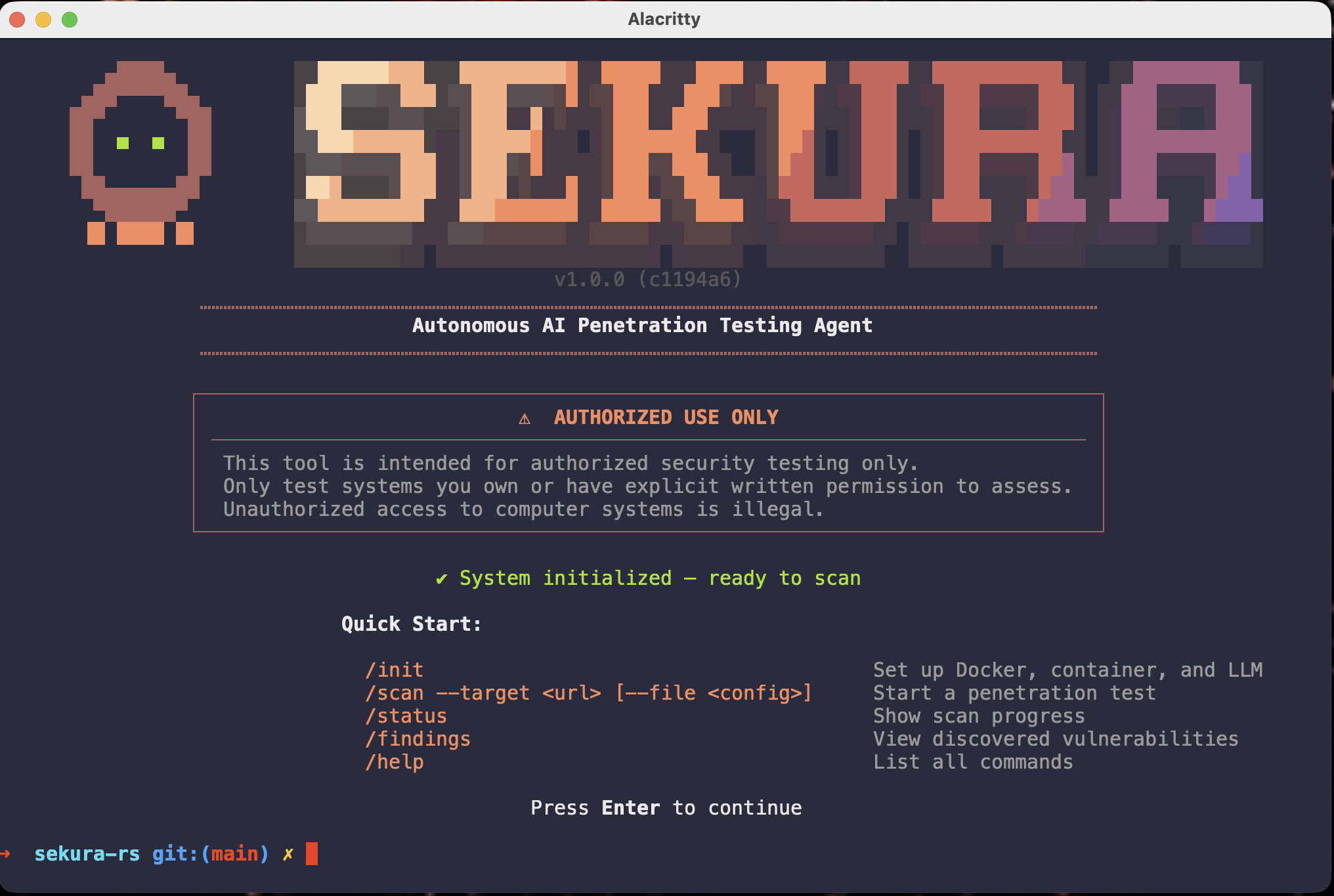Sekura Agent - Autonomous AI Penetration Testing REPL